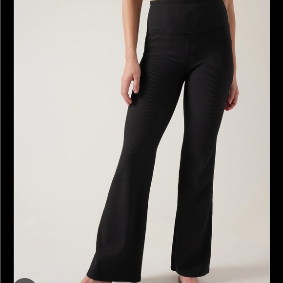 Athleta Pants - New Athleta SALUTATION STASH RIB FLARE Legging Pants Small